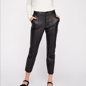 Free People Leather Pants